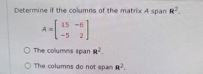 Image result for Span Matrix Example