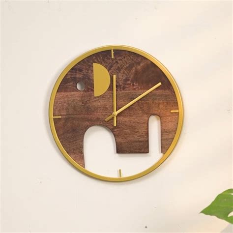 Sahara Wall Clock – Elephant Inspired Wooden Wall Clock – Chokhat