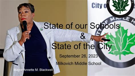 Maple Hts State of Schools and City