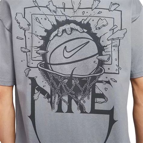 Nike - Nike Max90 Basketball Oversized T-Shirt 'Cool Grey' - NBA