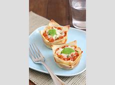 Muffin Tin Mini Lasagna in 2020   Mini lasagna, Food  