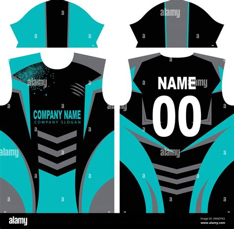 T-shirt and Jersey Design for Sublimation Print Stock Vector Image ...