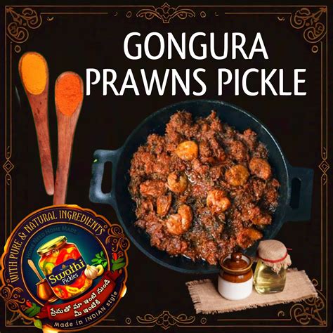 Gongura Prawns Pickle – Swathi Pickles