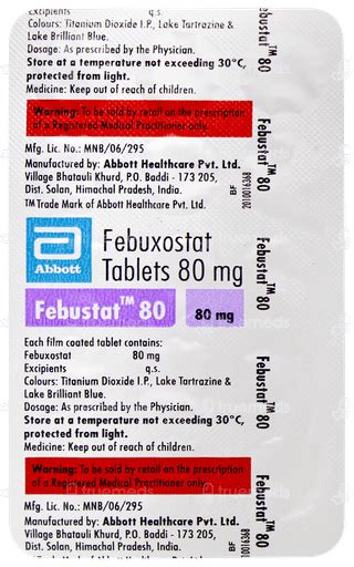 Febustat 80 Tablet 15: Uses, Side Effects, Price & Substitutes