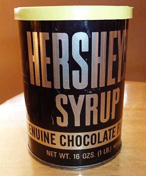 Hershey Syrup Can