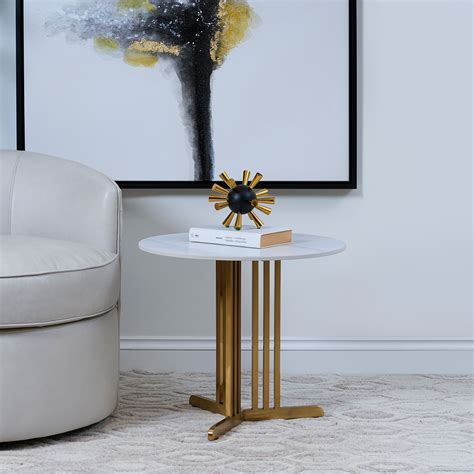 SG12 round sintered stone corner table- TDHM
