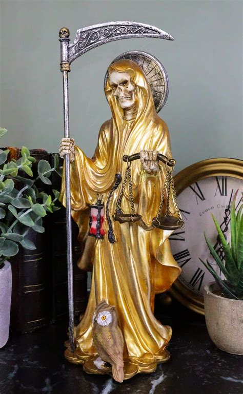 Ebros Gift Standing Santa Muerte Holding Scythe and Scales of Justice ...
