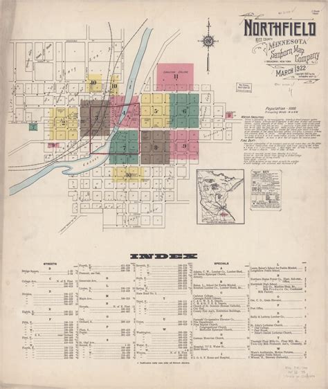 Sanborn Fire Insurance Map from Northfield, Rice County, Minnesota ...