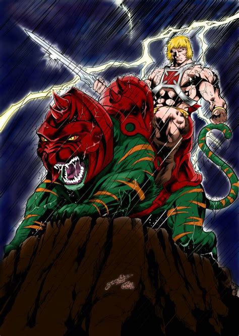 He-Man and Battle Cat by marcandredaoust on @DeviantArt | Cartoon ...