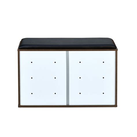 Buy Nilkamal Metro 2 Door Engineered Wood Shoe Cabinet (Walnut)