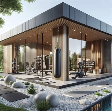 Modern glassy garden outbuilding home gym – Artofit