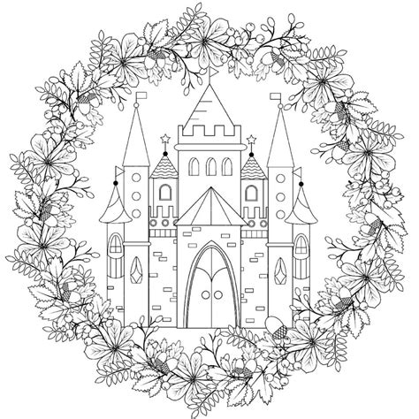Castle Coloring pages - 100 Printable coloring pages