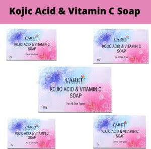Caret Organic Skin Lightening Soap with Kojic Acid, Vitamin C ...