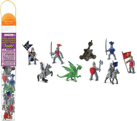 Buy Safari Ltd 699904 Knights & Dragons Toob Hand Painted Toy Miniature ...