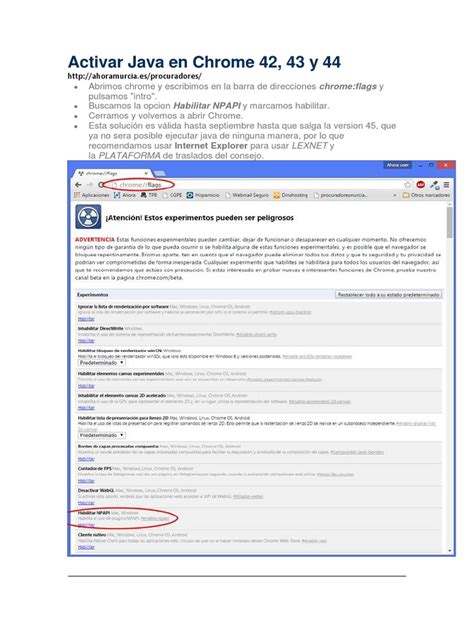 Activar Plugin Java 的图像结果