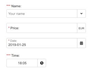 j-Input Web Component - Componentator