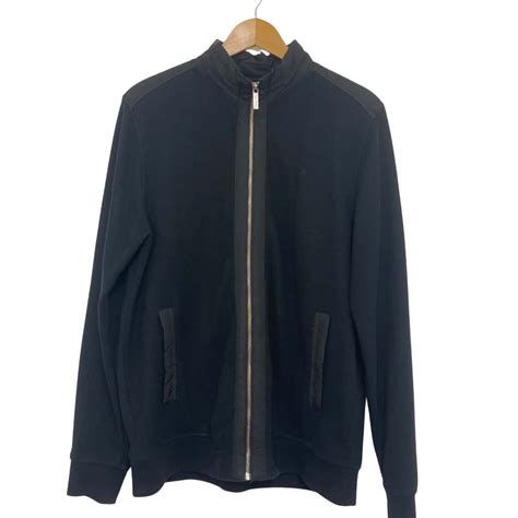 Trent Nathan Mens Size XL Black Zip Up Jumper (s)