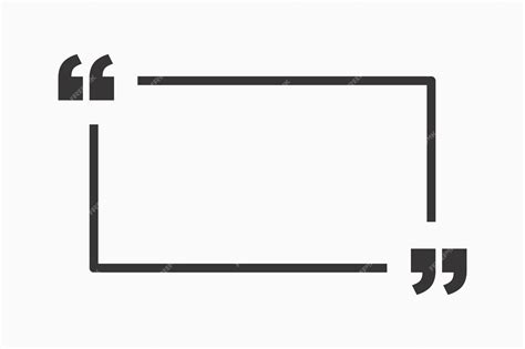 Premium Vector | Quote box frame to write quotations inside