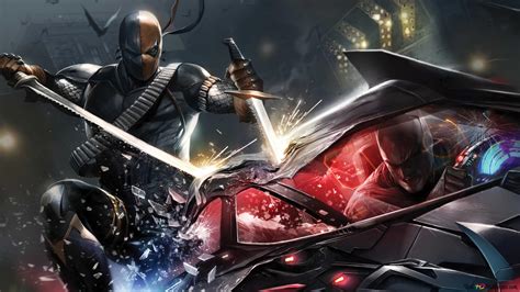 Batman Vs Deathstroke DC Comics 4K wallpaper download