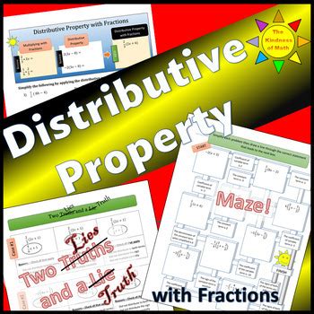 Image result for Distributive Property Fractions Examples