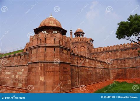 Architecture of Red Fort in New Delhi, India Stock Photo - Image of business, empire: 256401300