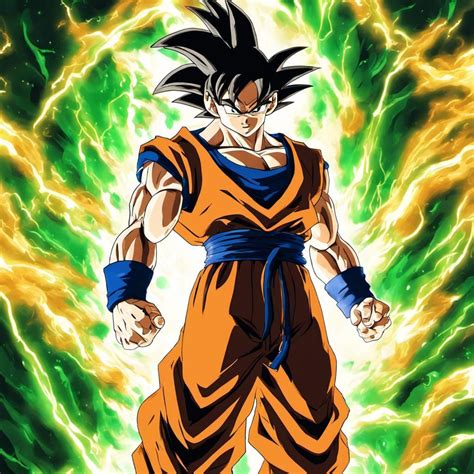 Goku powering up - AI Generated Artwork - NightCafe Creator