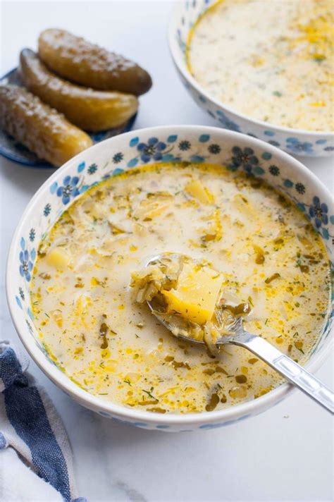 Dill Pickle Soup (Polish Zupa Ogórkowa)