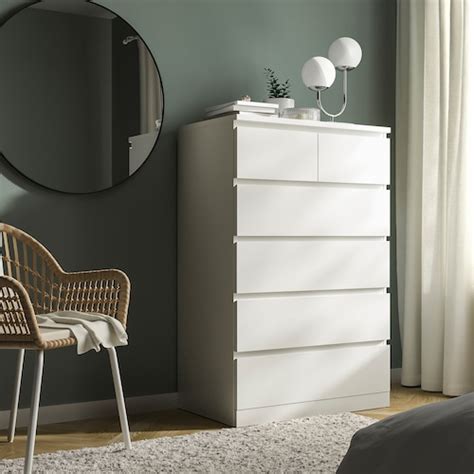 MALM Chest of 6 drawers, white, 80x123 cm - IKEA