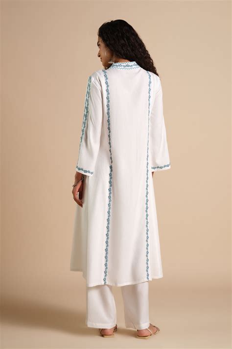 Buy Summer Noor Kurta Set Online for Women from AND India S25H852P_WHITE