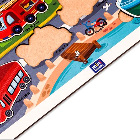 Pick Transport Puzzle | Vehicles Educational Puzzle – Mini Leaves