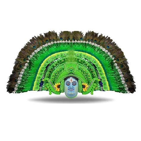 Buy santarms handicrafts Krishna purulia art of folk chhau dance face ...