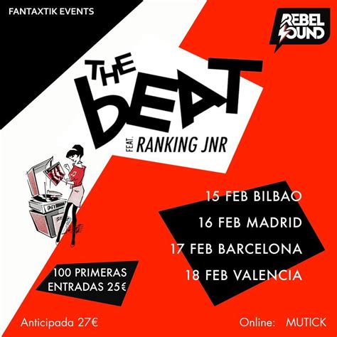 THE BEAT ft RANKING JNR en MADRID, Chango club Eventos, Madrid ...