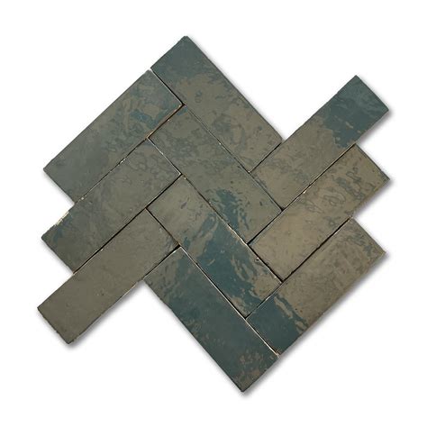 ZELLIGE DASH - Pigeon - Handmade Moroccan Tiles - popham design