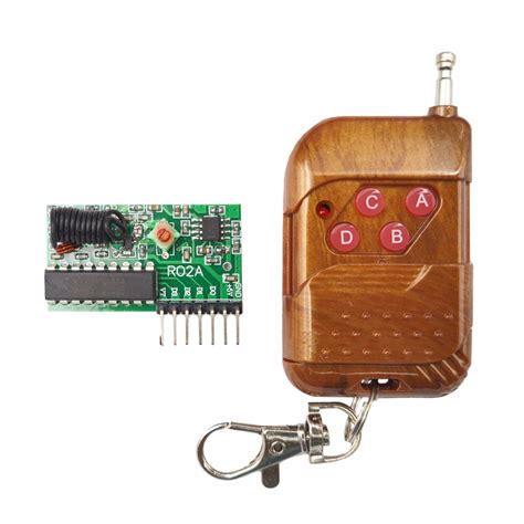 4 Channel Wireless Four Button RF Remote Control Transceiver Module ...