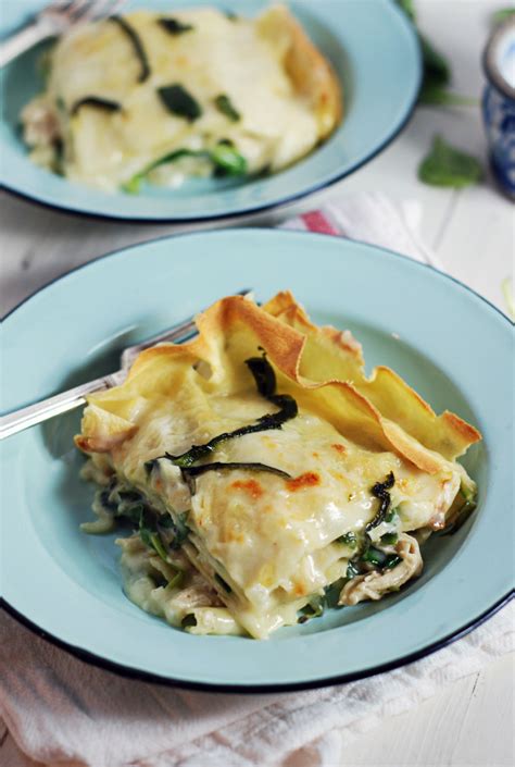 White Shredded Chicken Lasagna with Poblano Peppers   The  