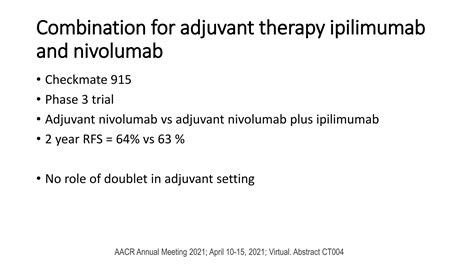 Neoadjuvant or adjuvant immunotherapy in melanoma stage iii | PPTX