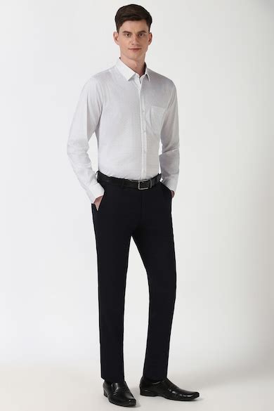 Buy Men White Slim Fit Full Sleeves Formal Shirt Online - 39735552 ...