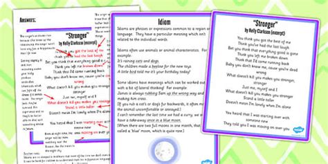 Idiom | Figurative Language Worksheets | Year 5 Resource