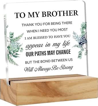 Bs amor Brother Gift Best Brother Gifts From Sister, Inspirational ...