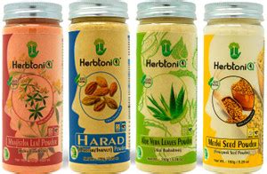 HerbtoniQ Manjistha, Harad, Aloevera & Methi Powder for Making Mask for ...
