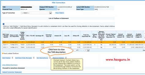 How to add Challan to TDS / TCS statement Online