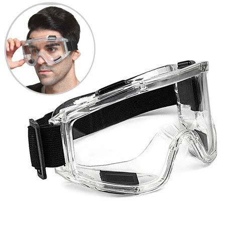 Super More Protective Safety Goggles Wide-Vision Lightweight Eyewear ...