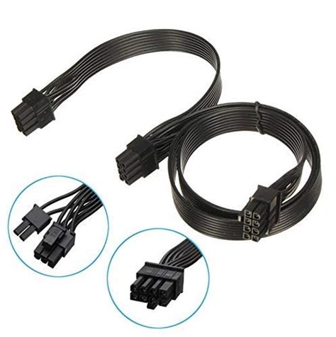 Csecurity CS PCIE 8 Pin Male to Dual 8 Pin (6+2) Male PCI Express Power ...