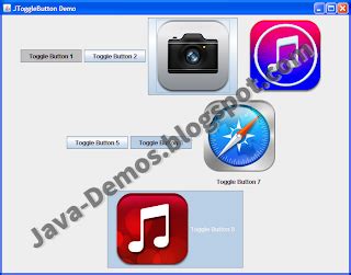 Image result for Java JToggleButton Example