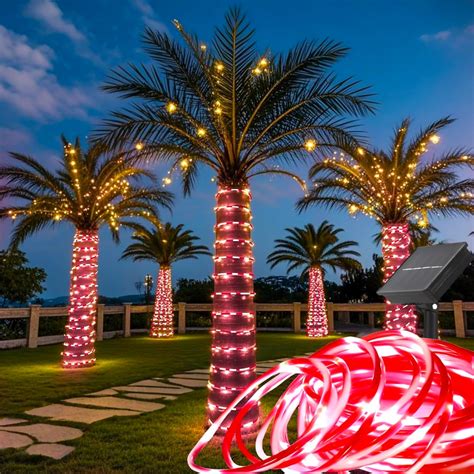 Honche Solar Rope Light 33FT 100LED IP65 Waterproof Outdoor LED Copper ...