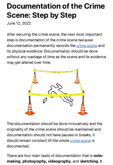 BFS 6 Crime Scene: Definitions, Types, & Key Characteristics - Studocu