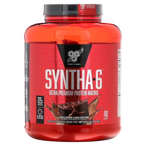 BSN, Syntha-6, Ultra Premium Protein Matrix, Chocolate Cake Batter, 5 ...