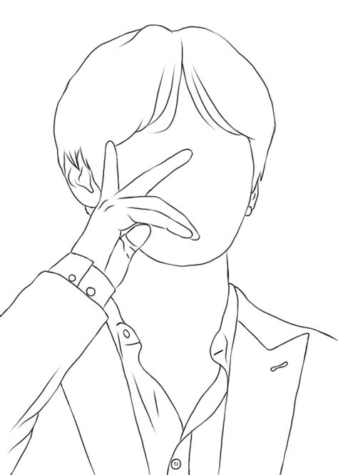 Image result for BTS Drawing Tutorial Outline