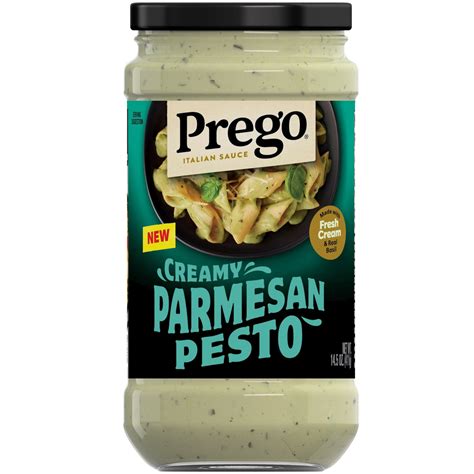 Prego Creamy Parmesan Pesto Pasta Sauce, 14.5 oz Jar - Walmart.com - ratio of jarred pesto to pasta