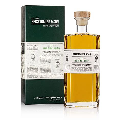 Whisky Single Malt 12 ans - édition limitée, 48% vol., Reisetbauer, 700 ...